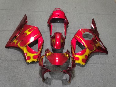 2002-2003 Red & Gold Style Honda CBR954RR Motorcycle Fairing