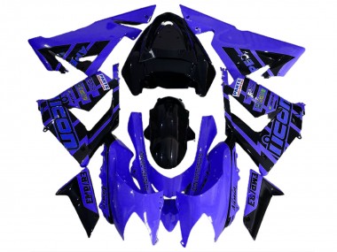 2004-2005 Blue and Black & Logos Kawasaki ZX10R Motorcycle Fairing