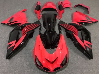 2006-2011 Bright Red Kawasaki ZX14R Motorcycle Fairing