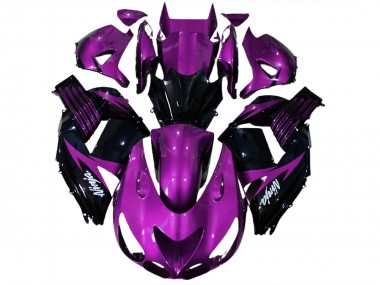 2006-2011 Gloss Purple and Black Kawasaki ZX14R Motorcycle Fairing