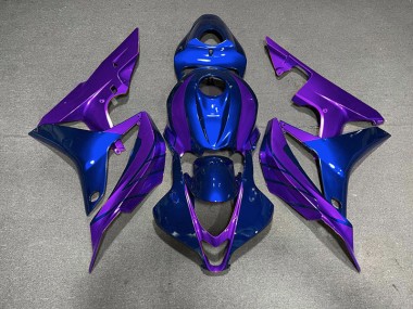 2007-2008 Blue & Purple Honda CBR600RR Motorcycle Fairing