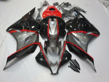 2009-2012 Black and Grey Red Pin Honda CBR600RR Motorcycle Fairing