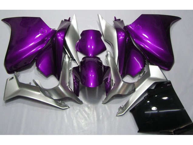 2010-2013 Deep Purple and Silver Honda VFR1200 Motorcycle Fairing