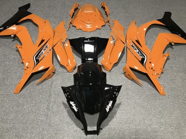 2011-2015 Gloss Orange & Logos Kawasaki ZX10R Motorcycle Fairing