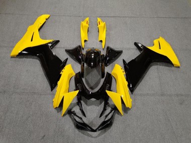 2011-2024 Gloss Yellow and Black Suzuki GSXR 600-750 Motorcycle Fairing