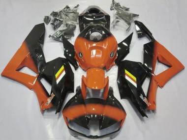 2013-2023 Gloss Orange and Black Fade Honda CBR600RR Motorcycle Fairing